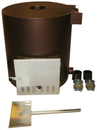 TUBE 42 kW R Auenofen Aluminium + Befestigungsbleche