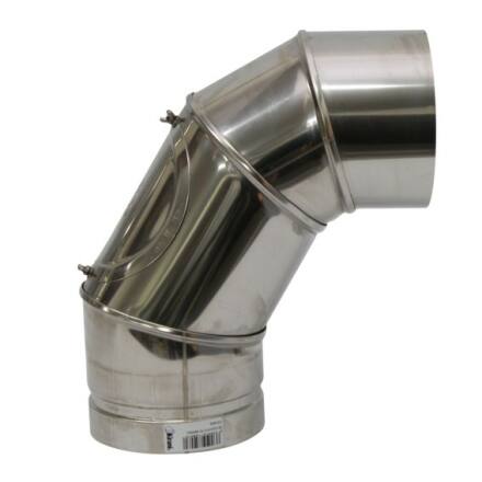 150 mm Schornsteinbogen von 0 zu 90 Grad