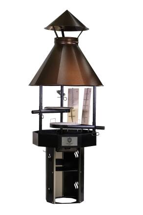 Carelia Grill 80cm Ø hohes Modell Kupfer Antik