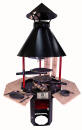 Carelia Grill 80cm Ø hohes Modell Schwarz/Rot...