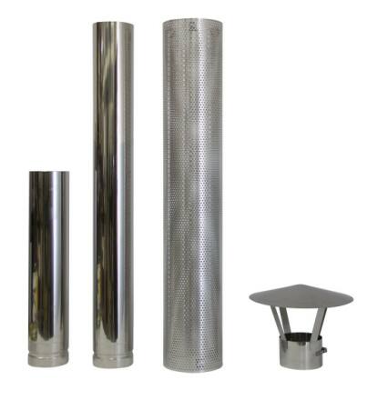 Schornstein Set 120  1,5 Meter Lnge