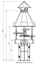 Carelia Grill 80cm Ø Premium hohes Modell Schwarz